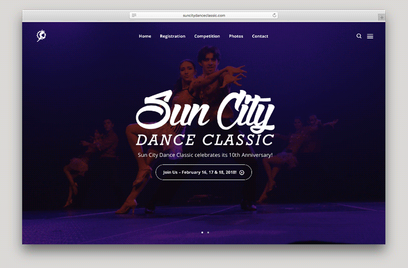 Sun City Dance Classic Desktop Design
